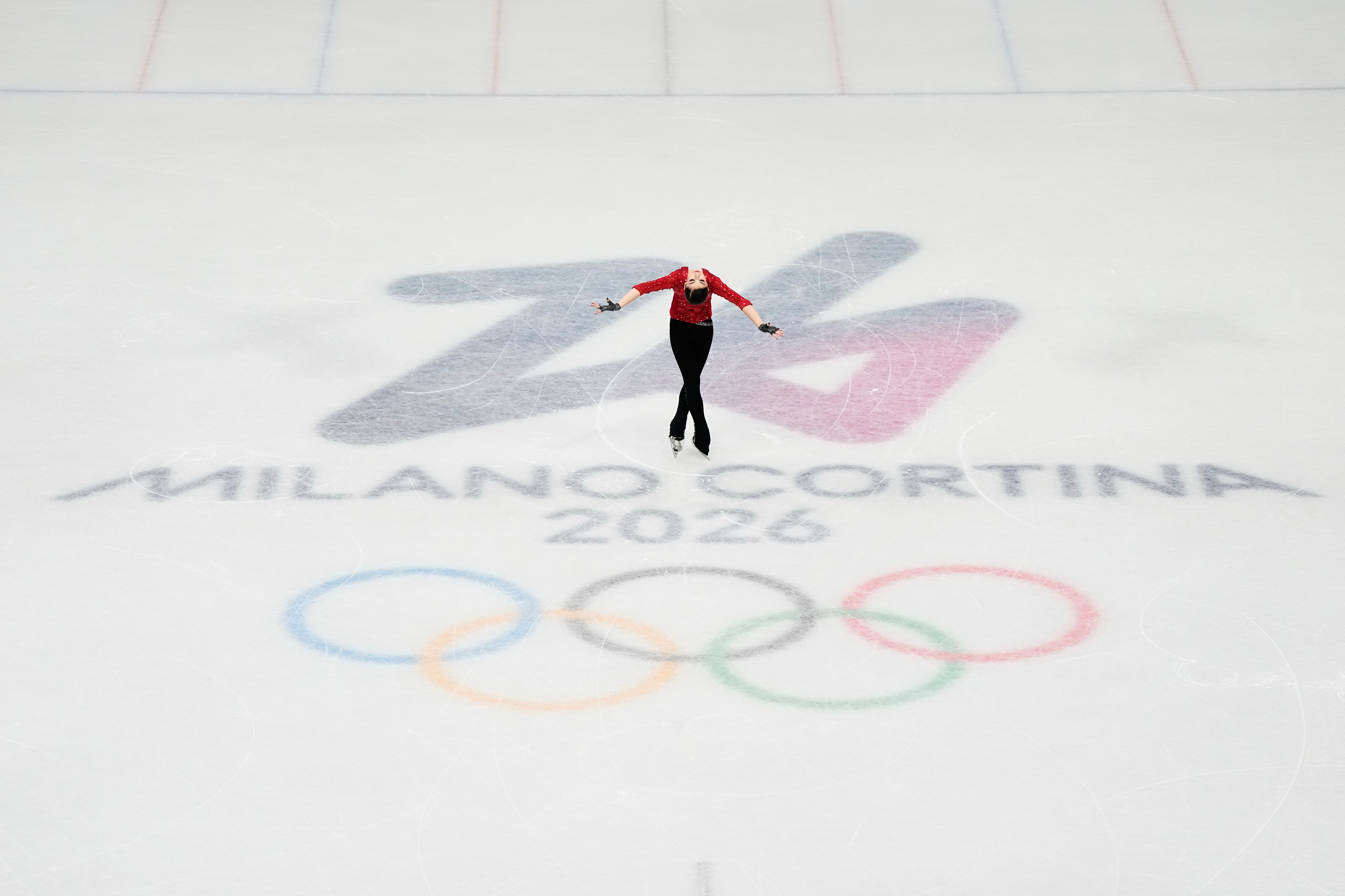 Adeliia Petrosian of Individual Neutral Athletes competes during the women
